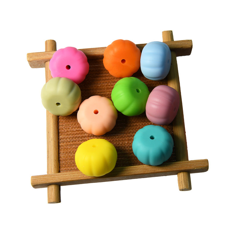 Cuentas de silicona de calabaza al por mayor 10PCS